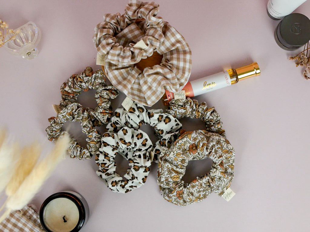 Chouchou Fait Main Artisanal Accessoire Cheveux Coton