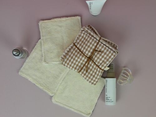 Débarbouillettes Lavables Faites Main Coton Zéro Déchet