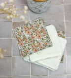 Débarbouillettes Lavables Faites Main Coton Zéro Déchet